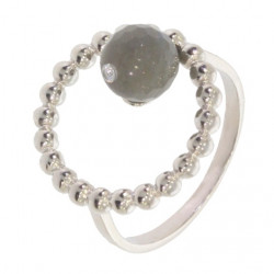 Ring 30-35 Labradorite Sterling Silver
