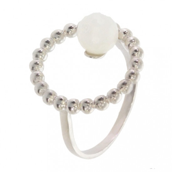 Ring 30-35 Moonstone Sterling Silver Ring 30-35 Moonstone Sterling Silver