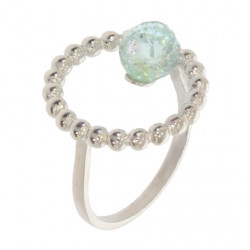 Ring 30-35 blue topaz Sterling Silver