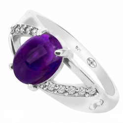 Ring 38-23 Sterling Silver Amethyst