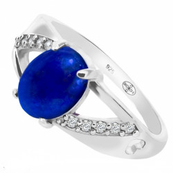 Ring 38-23 Sterling Silver Lapis Lazuli