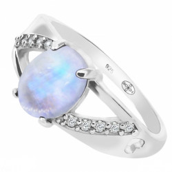 Ring 38-23 Sterling Silver Moonstone