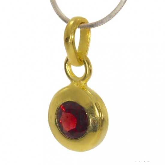 Vermeil Garnet Pendant PF-15 Vermeil Garnet Pendant PF-15