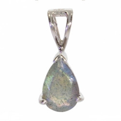 Sterling Silver Labradorite Pendant PF-52