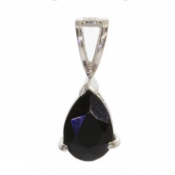 Sterling Silver Black Onyx Pendant PF-52