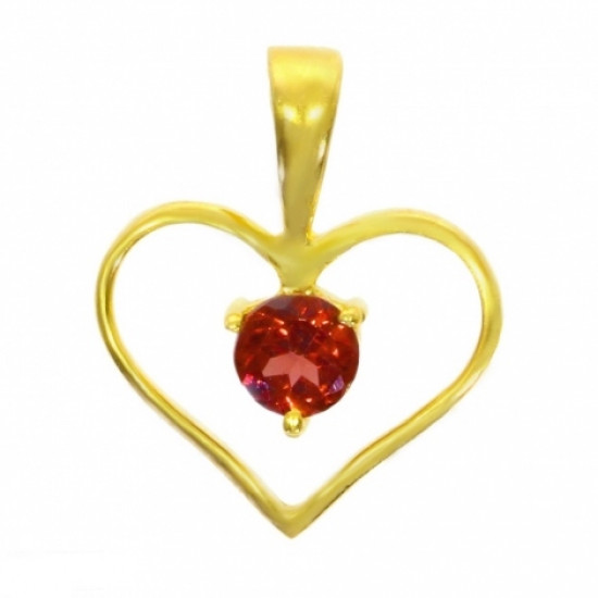 Vermeil Garnet Pendant PF-53 Vermeil Garnet Pendant PF-53