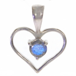 Sterling Silver Labradorite Pendant PF-53