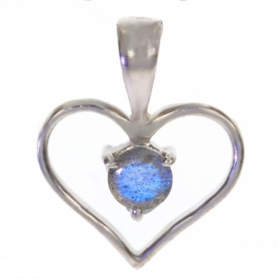 Sterling Silver Labradorite Pendant PF-53 Sterling Silver Labradorite Pendant PF-53