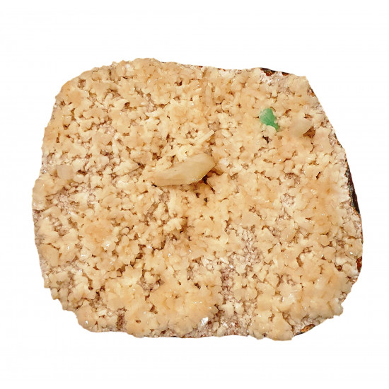 green apophyllite on stilbite and heulandite