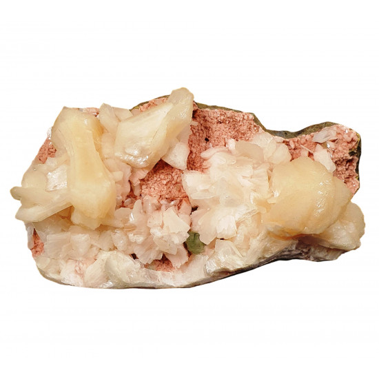 green apophyllite, stilbite and heulandite