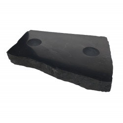 shungite double sphere base