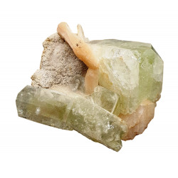 apophyllite on stilbite