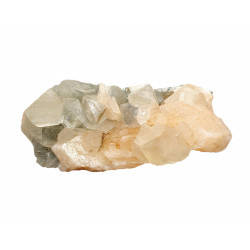 apophyllite , stilbite on chalcedony