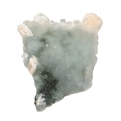 apophyllite , stilbite on chalcedony