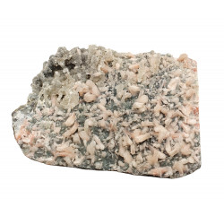apophyllite , stilbite on chalcedony