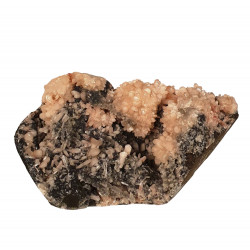 stilbite on chalcedony