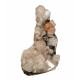 apophyllite , stilbite on chalcedony