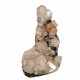 apophyllite , stilbite on chalcedony