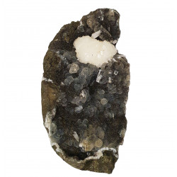 Goosecreekite on chalcedony