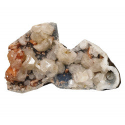 apophyllite on chalcedony and stilbite
