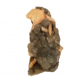 stilbite on chalcedony