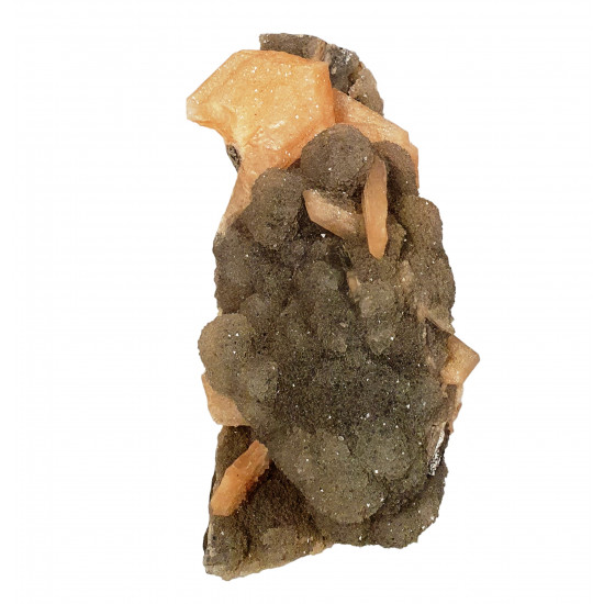stilbite on chalcedony