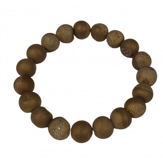 Pyrite druzy Bracelet 8mm