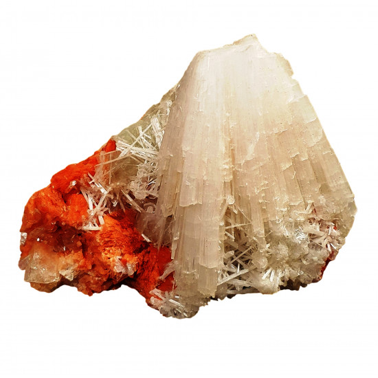 Mesolite on heulandite