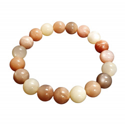 peach moonstone Bracelet 10mm
