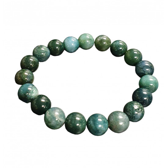 moss agate bracelet 10mm