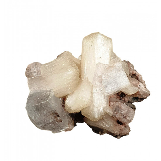 apophyllite on stilbite and heulandite