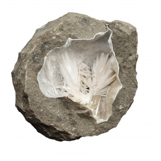Mesolite on apophyllite