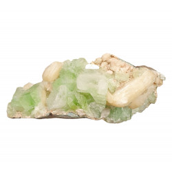 apophyllite verte sur stilbite