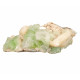 green apophyllite on stilbite