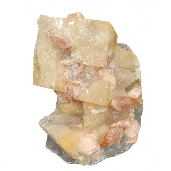 stilbite on calcite