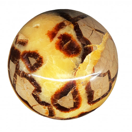 yellow septarian sphere