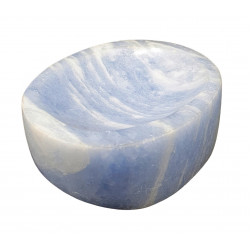 blue calcite ashtray