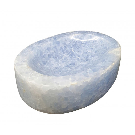 cendrier calcite bleu