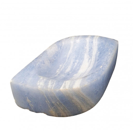 cendrier calcite bleu