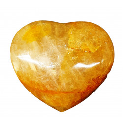 Coeur quartz hematoide jaune