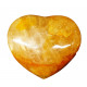 Yellow hematoide quartz heart