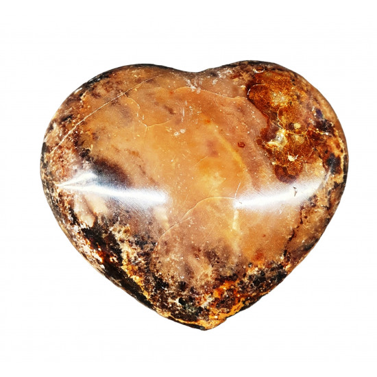 Black opal heart
