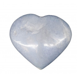 Blue calcite Heart