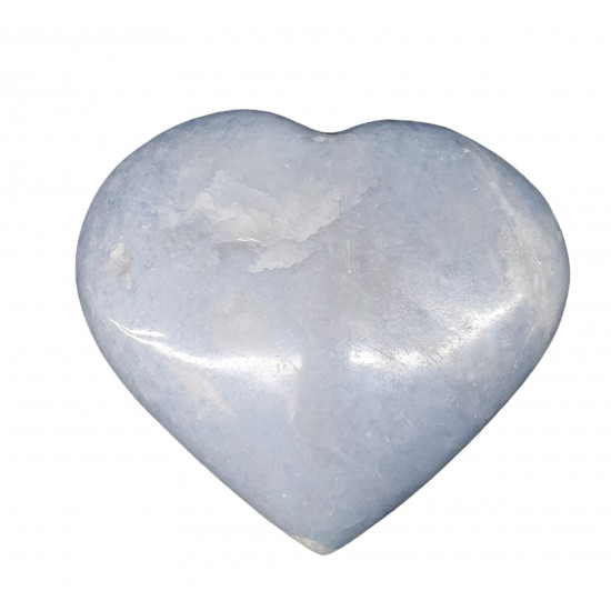 Blue calcite Heart