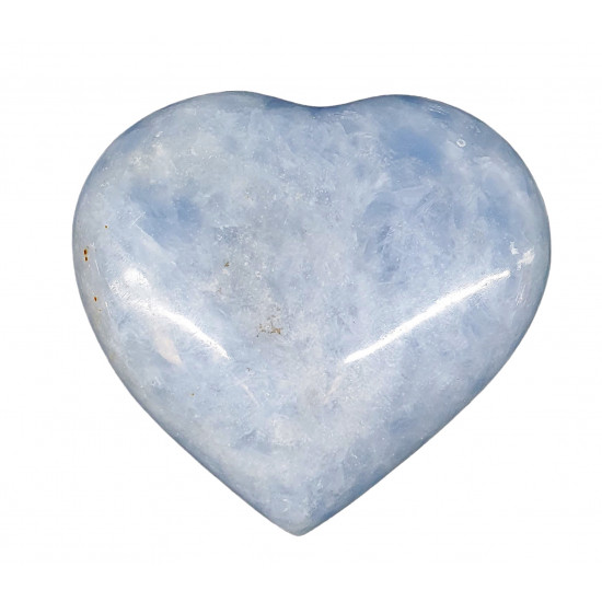 Blue calcite Heart