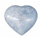 Blue calcite Heart