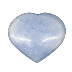 Blue calcite Heart