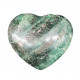 Green apatite fushite heart 