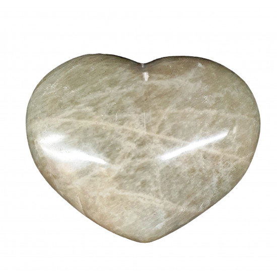 Green moonstone garnierite heart