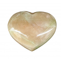 Green moonstone garnierite heart